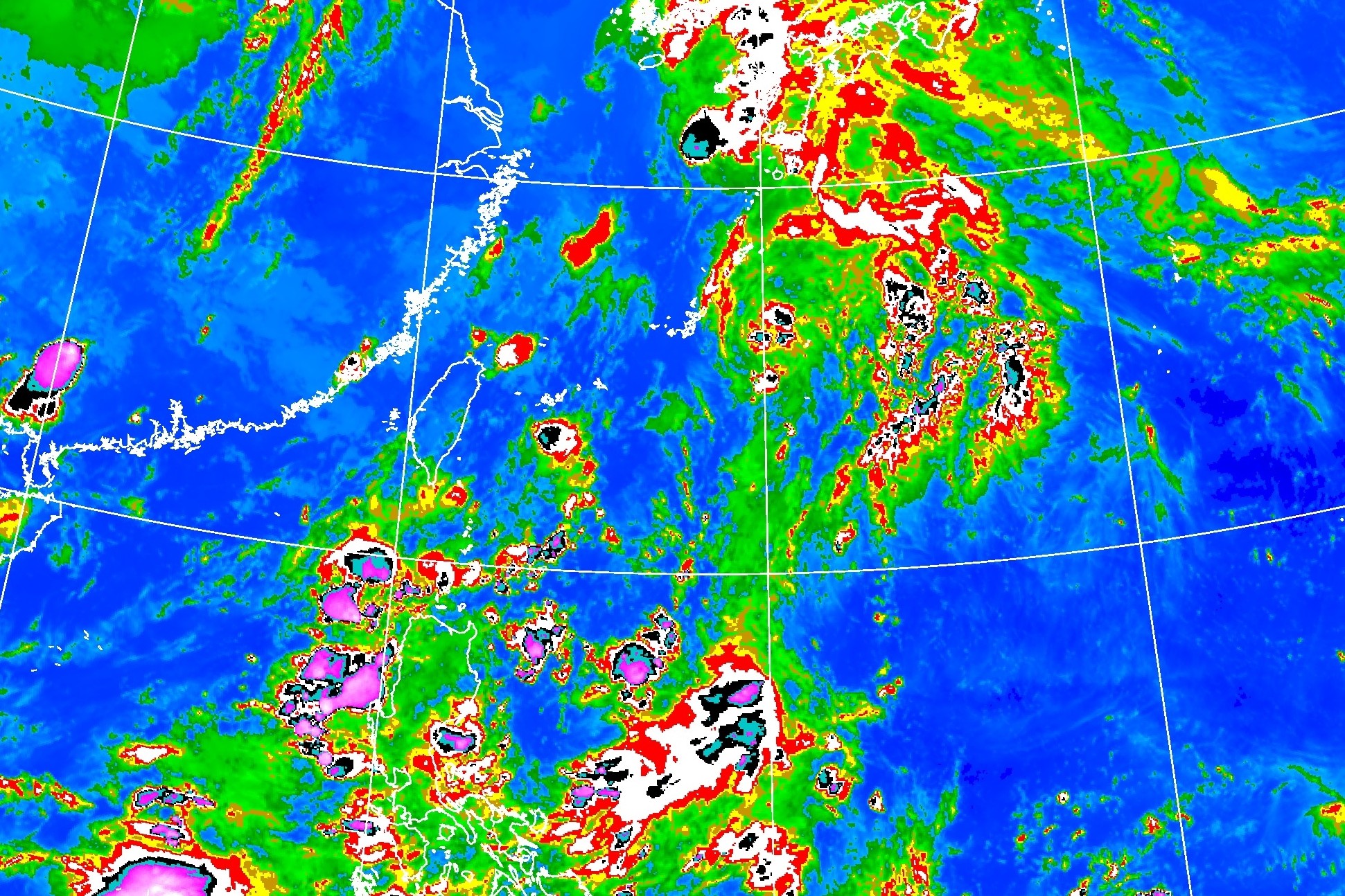 ▲▼最後24小時生成「聖帕颱風」！路徑預測出爐　狂奔1天貫穿日本。（圖／中央氣象局、　ＲＡＭＭＢ） 