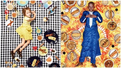 每周吃什麼？　攝影師遊9國拍攝孩童飲食　美國看不到綠色蔬菜