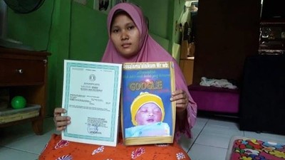印尼爸將5歲嬰取名「Google」　媽媽皺眉：希望他未來成為世界霸主