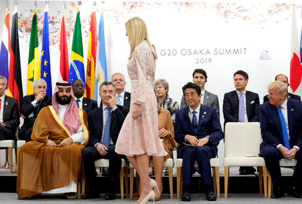 ▲▼大阪G20峰會，美國第一千金伊凡卡。（圖／路透社）