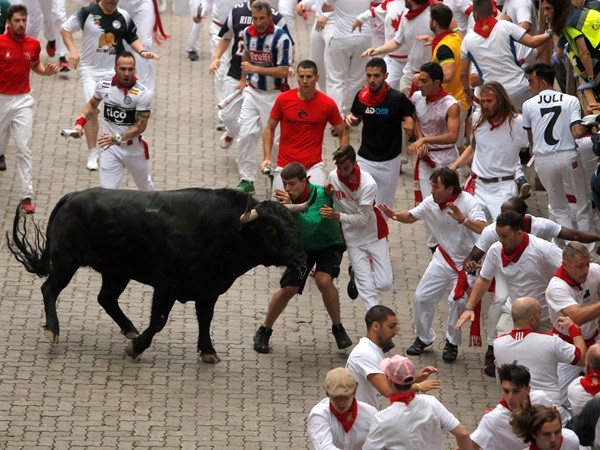 ▲▼西班牙,奔牛節,聖費爾明節,San Fermín,鬥牛（圖／路透）
