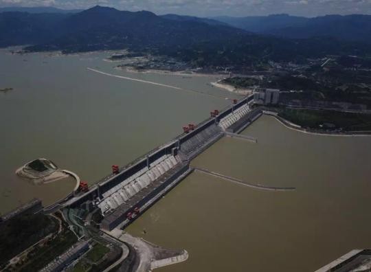 ▲三峽集團公布7月5日的大壩照片。（圖／翻攝三峽集團微信公眾號）