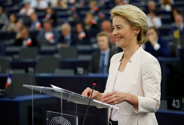▲▼歐盟執行委員會首位女性主席范德賴恩（Ursula von der Leyen）。（圖／路透社）
