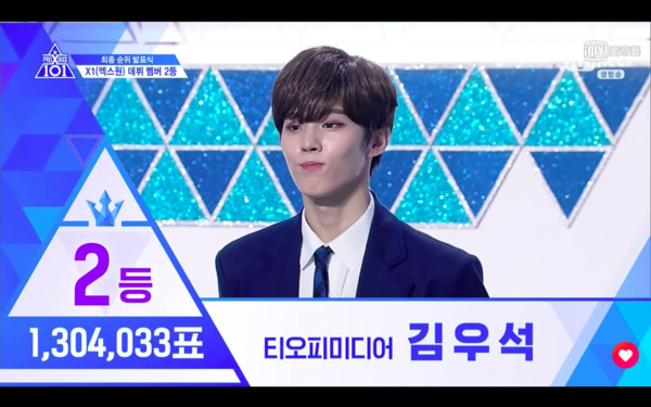 ▲《Produce X 101》第二名金宇碩。（圖／翻攝自愛奇藝台灣站） 