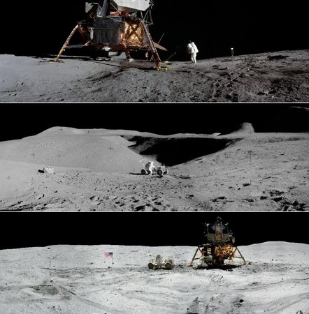 ▲登月50周年NASA釋出登月高清照。（圖／翻攝自美國太空總署）