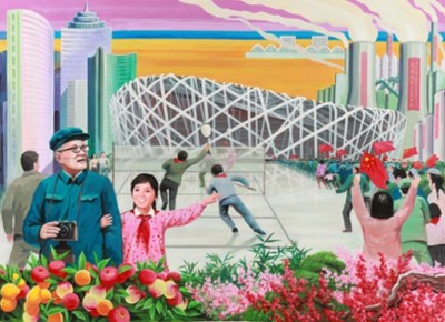 北韓畫家筆下的中國，這違和感...