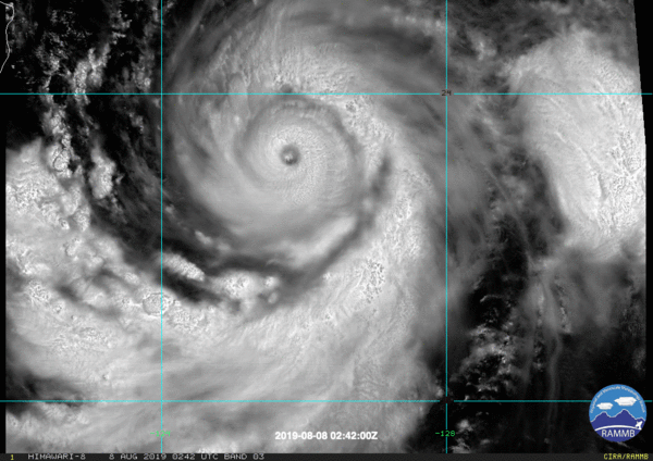 ▲利奇馬颱風衛星特寫。(圖/RAMMB)