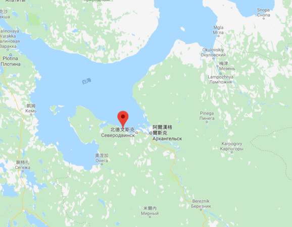 ▼ 俄羅斯悠諾科薩村（Nyonoksa）。（圖／翻攝自Google Map）