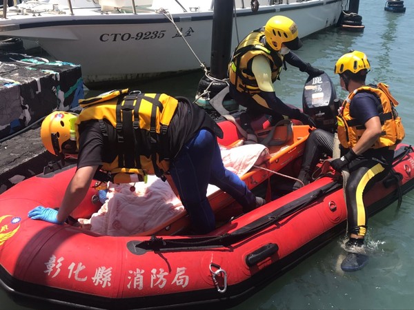 ▲溪州男子跳水，3天後在彰濱外海被尋獲。（圖／海巡署第3岸巡隊提供）