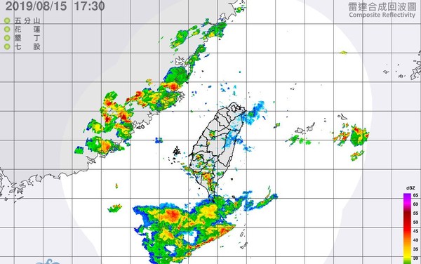 ▲▼西南部要注意豪大雨。（圖／氣象局）