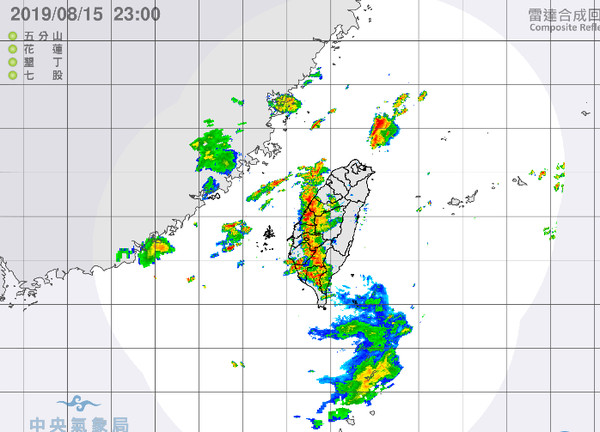 ▲▼0815天氣圖。（圖／翻攝自中央氣象局、台灣颱風論壇｜天氣特急粉專）