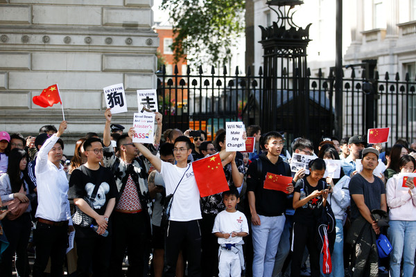 ▲▼英國「全球聲援香港」遊行。（圖／路透）