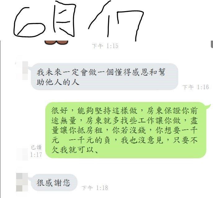 ▲棄1間房破萬收入！民宿老闆租6千「善意1句」被挖坑　窮學生：不是付1千就好。（圖／翻攝自爆料公社）