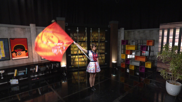 ▲ AKB48 Team TP團員語晴表演耍大旗。（圖／MOMOTV提供）