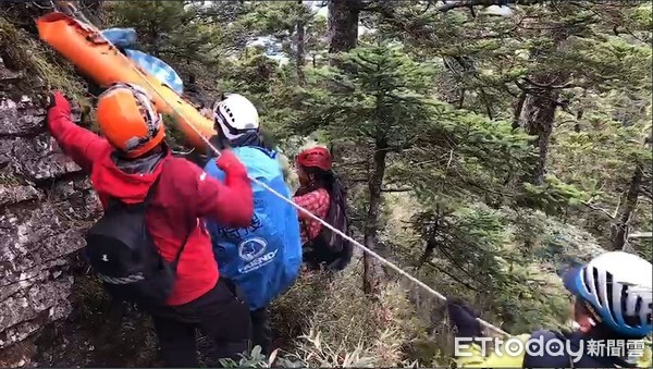 ▲▼  台中登山客墜崖亡 。（圖／記者陳玉翻攝）