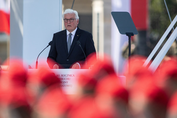 ▲▼德國總統史坦麥爾（Frank-Walter Steinmeier）在波蘭出席二戰紀念活動。（圖／路透）