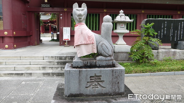 ▲日本三大稻荷神社之一的笠間稻荷神社，祭拜「宇迦之禦魂神」，狐狸是祂的使者。