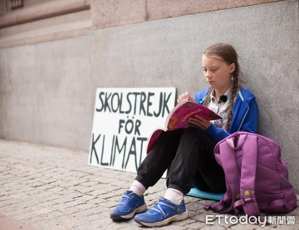 ▲瑞典的罷課少女。（圖／翻攝自Greta Thunberg臉書）