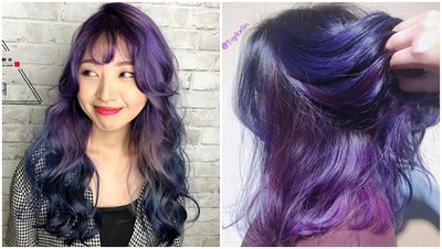 回頭率1000%！冷調特殊髮色「美人魚藍紫色」　散發寶石般的光澤