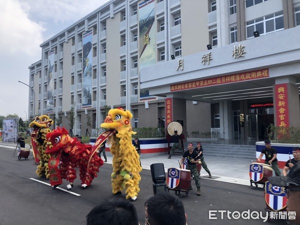 ▲蔡英文出席「國軍興安專案陸軍裝甲第五四二旅月祥樓落成啟用典禮」。（圖／記者林銘翰攝）