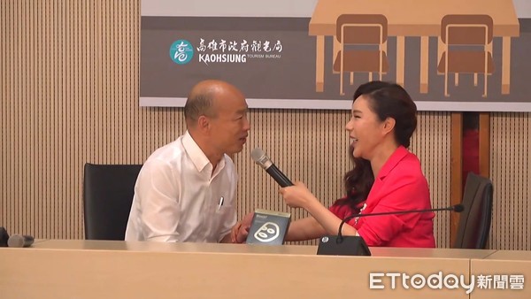 ▲▼購物天后利菁出任務韓國瑜邀老同學一起出賣高雄記者會。(圖/記者賴君欣攝)