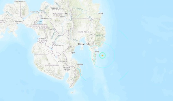 ▲▼菲律賓地震。（圖／翻攝自USGS）