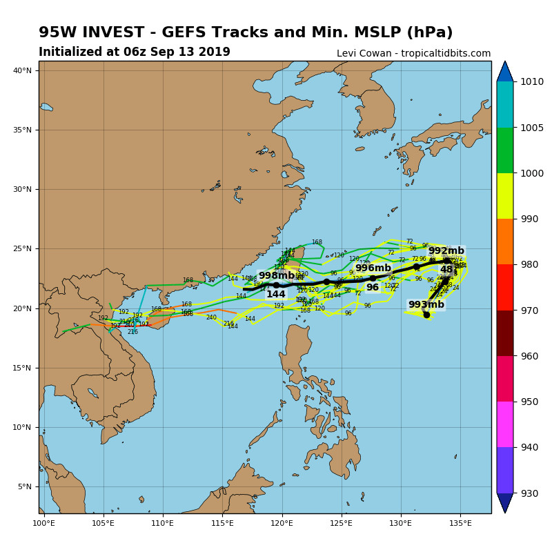 ▲▼雨來了！大低壓帶角力　整合增強「準琵琶颱風」3地區先變天。（圖／中央氣象局、翻攝RAMMB、tropicaltidbits）