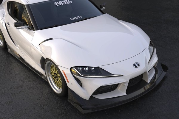 ▲改裝寬體Toyota Supra跑車，預告SEMA展。（圖／翻攝自Evasive Motorsports）