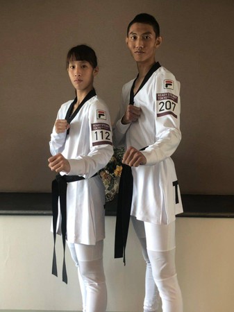 ▲▼       東京奧運測試賽新款跆拳道比賽服裝      。（圖／王晨宇提供）