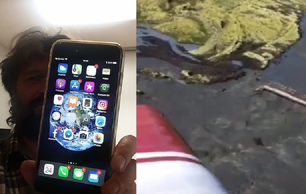 iPhone慘從飛機摔出去　「60公尺高空墜地」1年後神奇找回還能用！（圖／翻攝自Facebook／Haukur Snorrason）