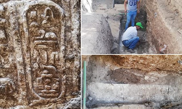 ▲尼羅河西岸的譚瑪市，意外發現一坐法老托勒密四世的神廟。(圖／埃及文物部)