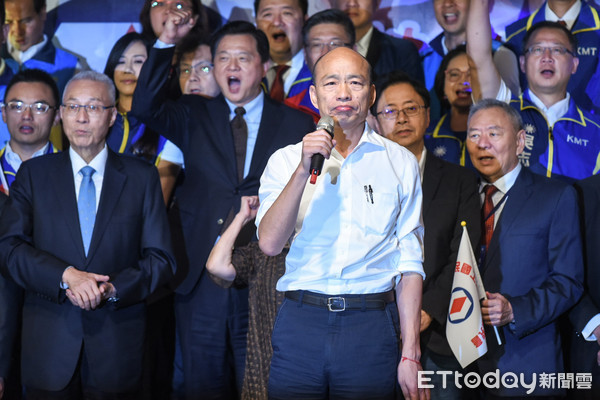 ▲韓國瑜出席「全國工商界支持韓國瑜競選總統後援會」。（圖／記者林敬旻攝）