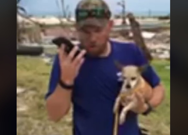 多利安颶風遺失毛孩回家了。（圖／翻攝自Big Dog Ranch Rescue）