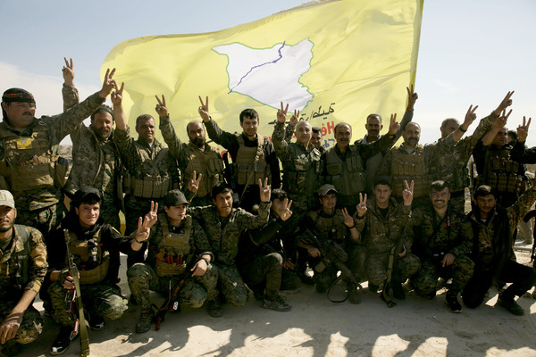 ▲▼庫德族民兵、敘利亞民主力量（SDF）戰士。（資料照／達志影像／美聯社）