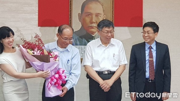 ▲▼柯文哲出席台北市政府秘書長兼秘書處長交接典禮。(圖/記者呂佳賢攝)