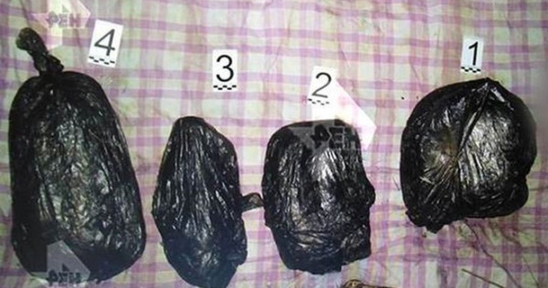 嫌犯將被害人的屍塊分裝在5個垃圾袋內。（圖／翻攝鏡報）