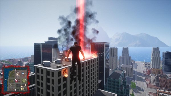 超人也要身兼救火責任（圖片來源：遊戲實機畫面）