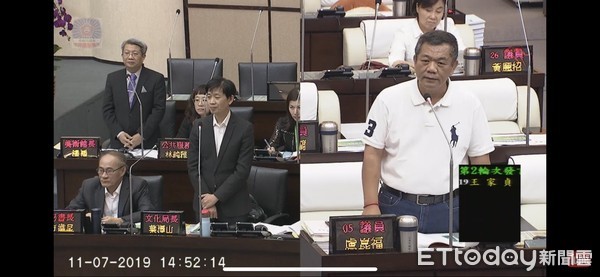 ▲台南市議員洪玉鳳、王家貞、盧崑福指出，前市長賴清德時代，將南美館定位為行政法人，市府每年要補助6成多經費，卻無法監督人事和營運，要求修改南美館自治條例。（圖／記者林悅翻攝，下同）