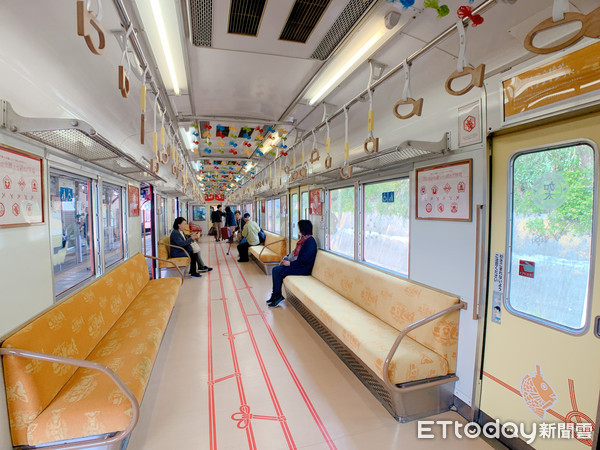 ▲▼南海電鐵吉慶鯛電車。（圖／記者蔡玟君攝）