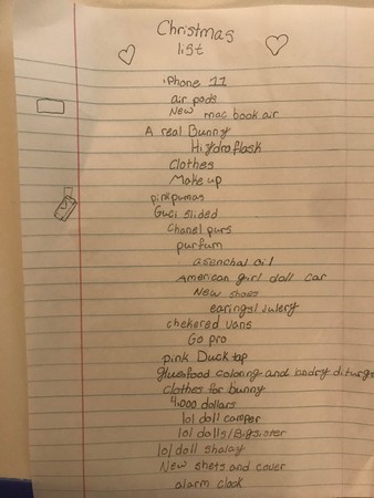 10歲女兒寫超狂願望清單　老爸傻眼求助反被嗆：自己養的公主病。（圖／翻攝自Twitter／@A_Johnson412）