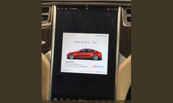 超神特斯拉Model S開了100萬公里還沒壞　5年維修費只花新台幣44萬元（圖／翻攝自Hansjörg Eberhard von Gemmingen推特）