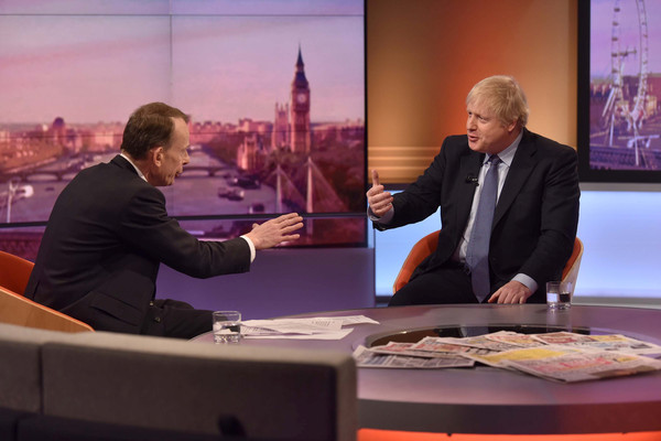 ▲▼英國首相強生1日登BBC節目受訪。（圖／路透）