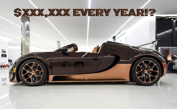 擺著不開一年也要現噴76萬元　超跑山豬Bugatti Veyron保養費嚇死人（圖／翻攝自Manny Khoshbin Youtube）
