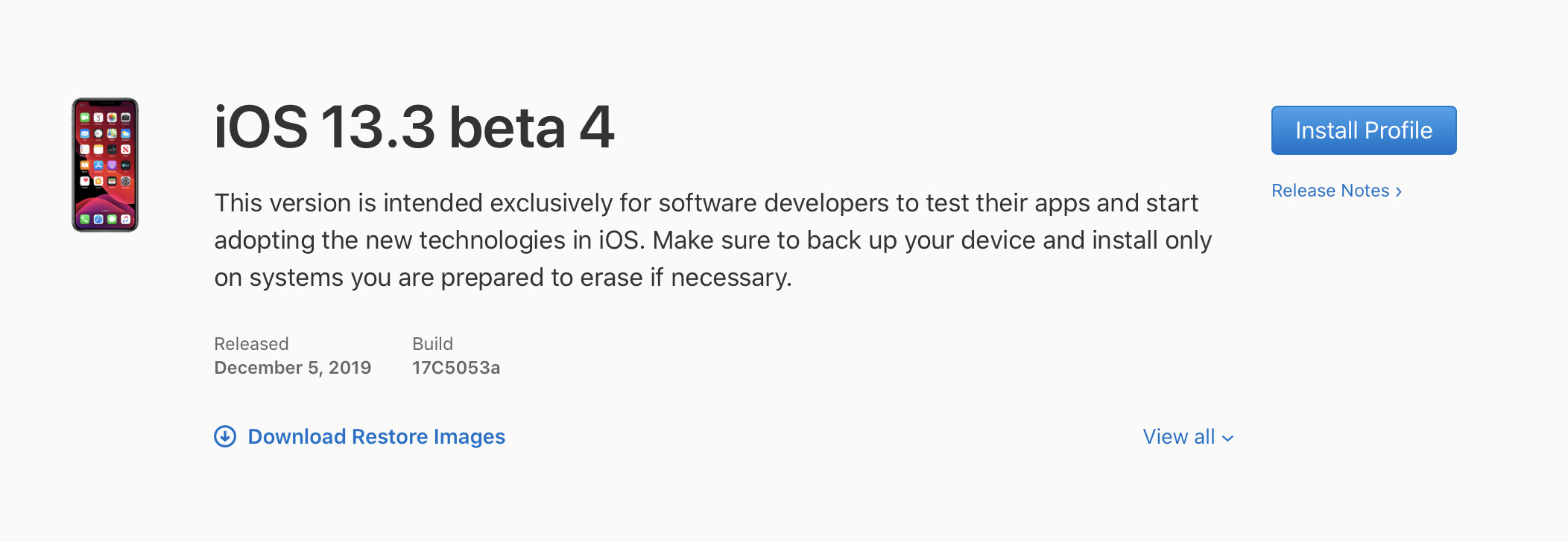 ▲▼Apple稍早釋出了iOS 13.3 Beta 4版本。（圖／翻攝自9to5mac網站）