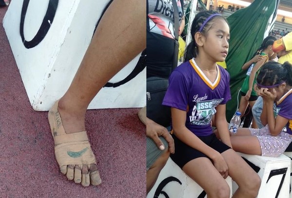 11歲女童赤腳穿「特製Nike鞋」勇奪3金　超狂設計網狂讚：我想認識她。（圖／翻攝自Facebook／Predirick B. Valenzuela）