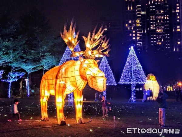 ▲台灣燈會文心森林公園副展區明天點燈。（圖／記者鄧木卿攝）