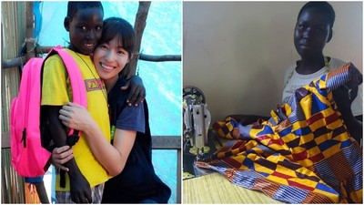 人美心善！女星認養非洲愛滋病童　十年後收到「女兒」手編連身裙