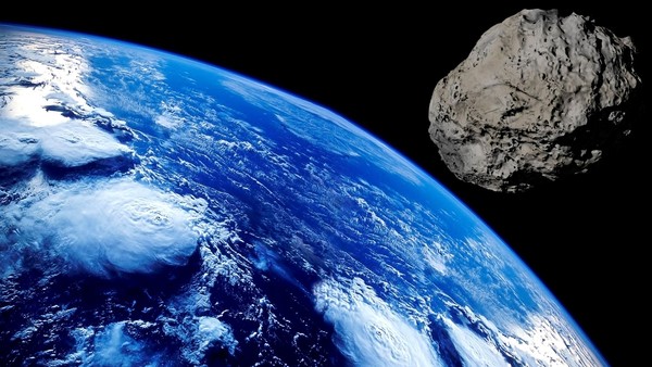 ▲▼隕石跟地球。（圖／取自免費圖庫pixabay）
