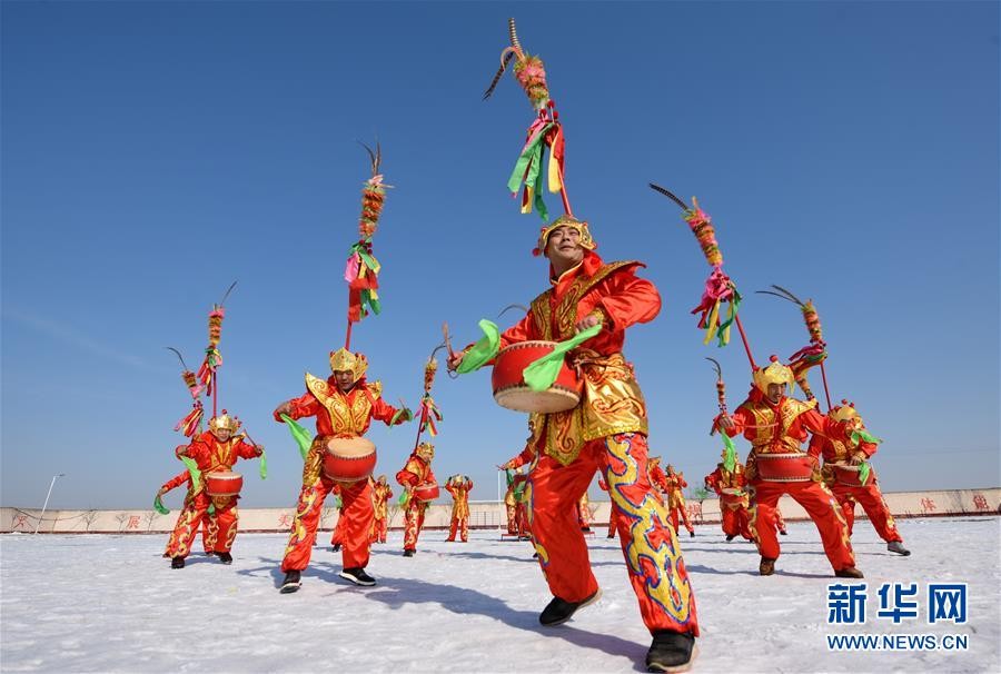 ▲隆堯招子鼓。(圖/翻攝自《新華社》)