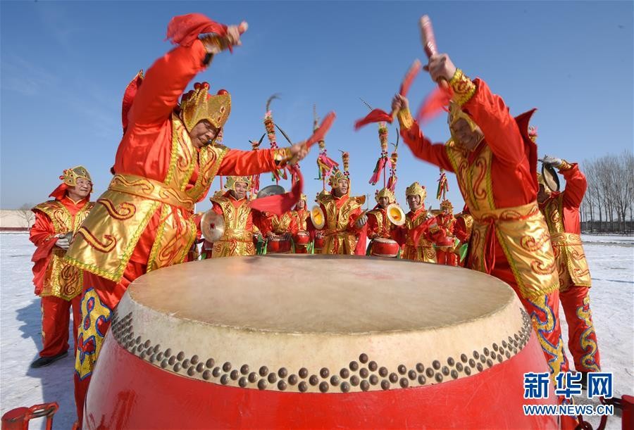 ▲隆堯招子鼓。(圖/翻攝自《新華社》)